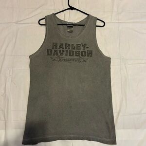 Harley-Davidson Charcoal Sleeveless Top